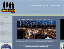 Tablet Screenshot of donbarnhartentertainment.com